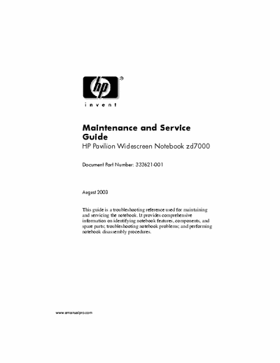 HP zd7000 Maintenance and Service Guide [Intel Pentium 4 DT] - Tot File 6.693Kb Part 1/3 - pag. 154